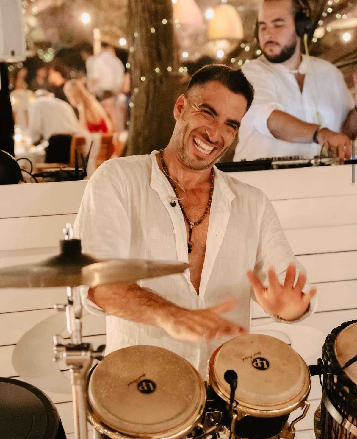 LIVE PERCUSSION — DJ performer, Performance Lab Ibiza
