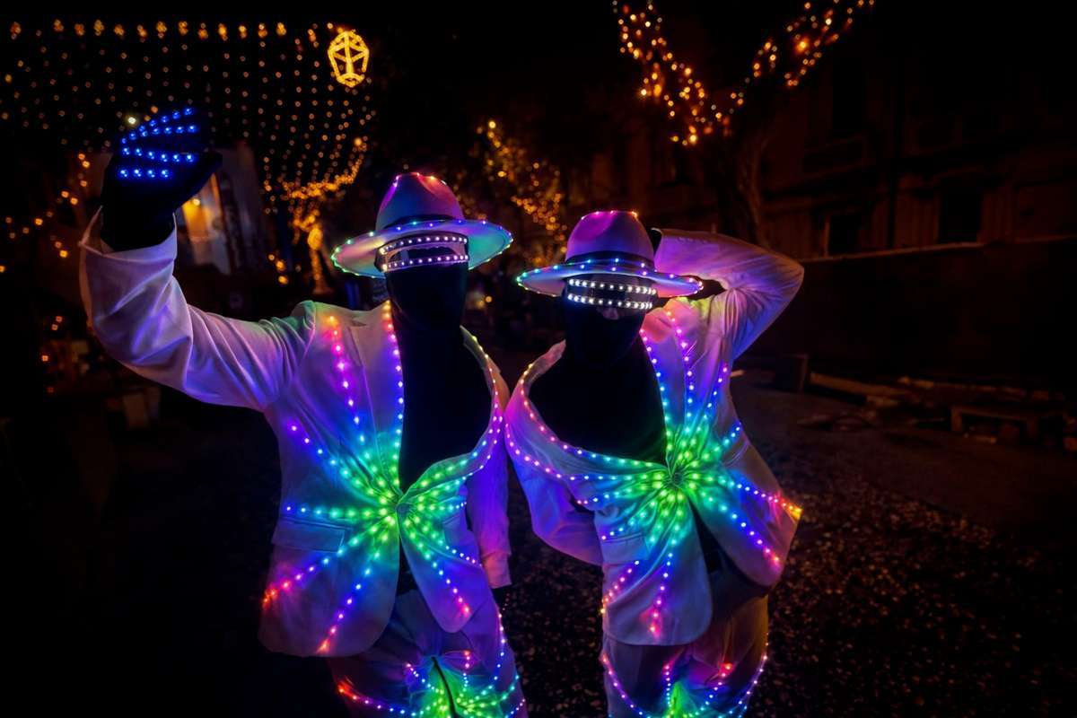LED DANCERS — Roaming performer, Performance Lab Ibiza